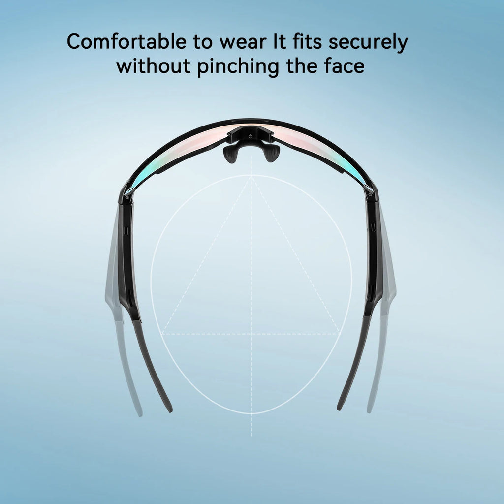 Blackview Smart Glasses Bluetooth Call Audio Music Player Glasses Smart Sunglasses UV Anti Glare Man Glasses for Outdoor Cycling