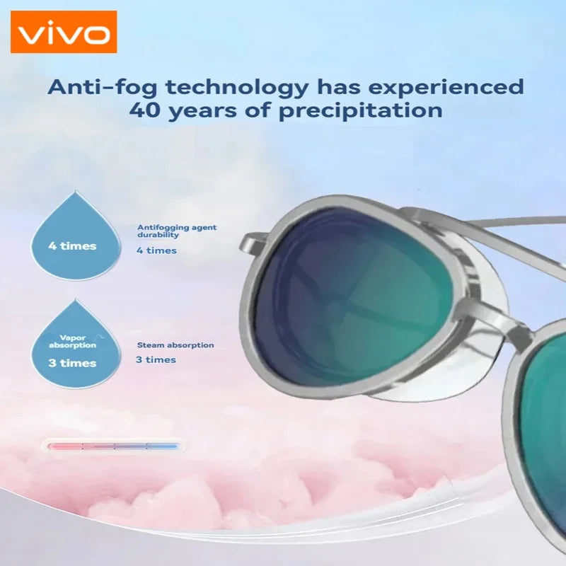 VIVO Smart Adjustable Swim Eyewear Anti-Fog HD Swimming Goggles Sunshine goggles Full View Leak Proof  Glasses For Men Women