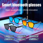 Smart Glasses Man Blue Light Filtering Polarized Sunglass 2in1 Lenses Audio Built-in Mic Speakers Ai Voice Assistant Women Men