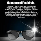 AI Smart Glasses With Camera Bluetooth Call Voice Assistant Control Navigation Waterproof Smart Sports Wearable Camera Glasses