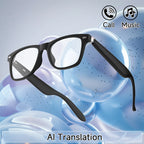New Smart Glasses  AI Translation Camera Control Bluetooth Call Headphones Fashionable Sunglasses Intelligent Men Women Gifts
