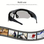 Wearable HD 1080P Camera Outdoor Cycling Glasses Polarized Lens Smart Camcorder Security Protection Video Record Smart Camera