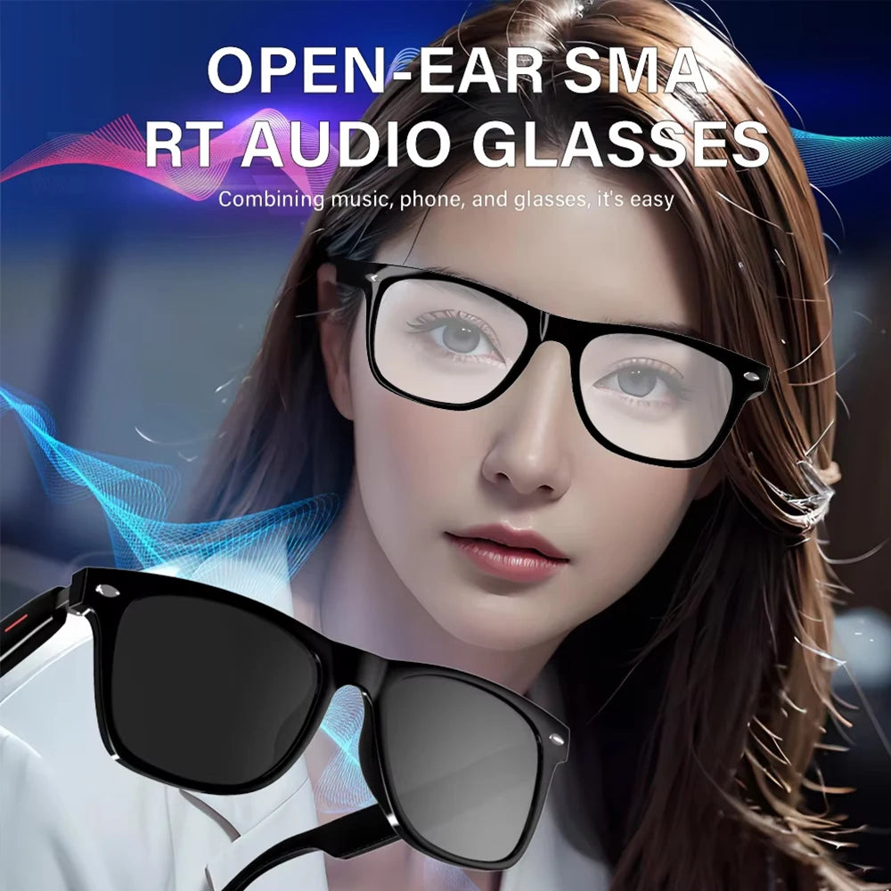 SENBONO New Smart Wireless Bluetooth Glasses Listen to Music Answer the Phone Men and Women Fashion Anti-blue Light Glasse