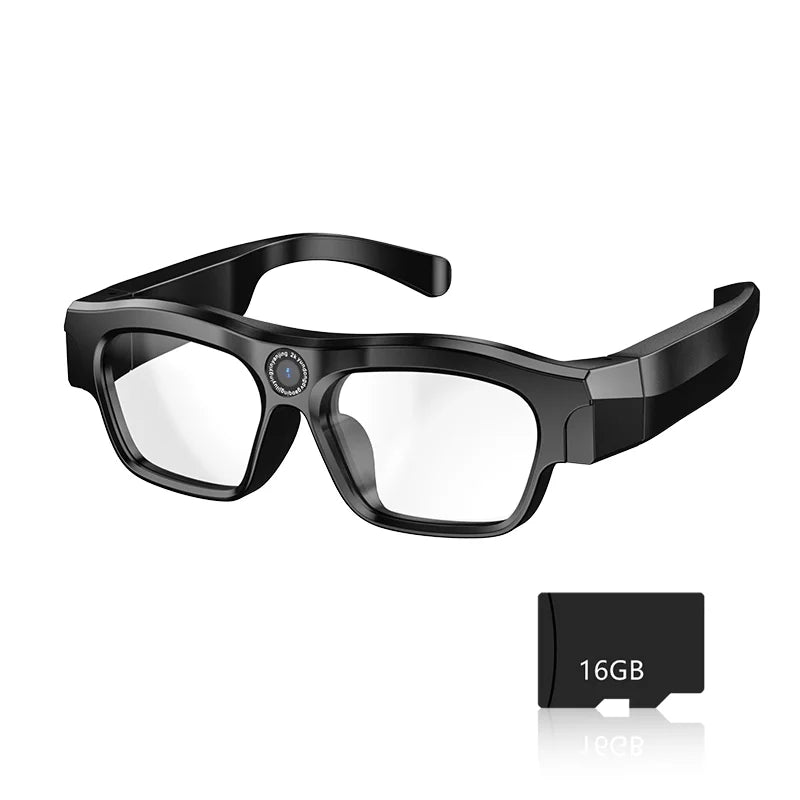 Nouvelles lunettes connectées Bluetooth tendance à porter sur la tête, avec caméra 4K ultra-nette et verres interchangeables pour la myopie (2025) 