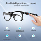 Blackview New E13 Anti-bluelight Smart Glasses Wireless Bluetooth Call & Voice Assistant Touch Control Glasses with Mic Speaker