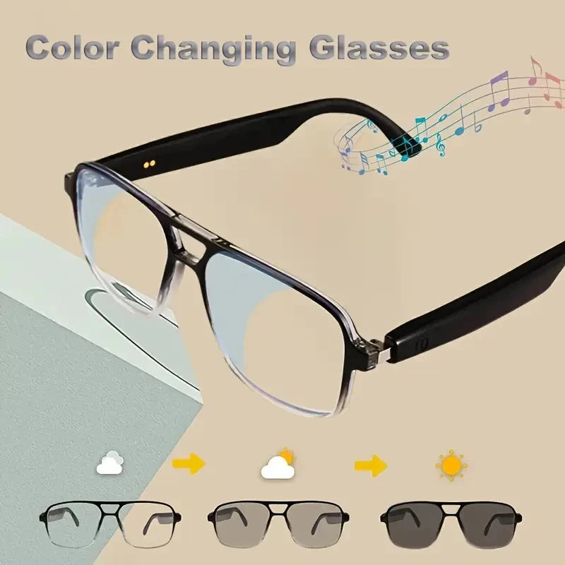 GS10 Smart Audio Glasses Wireless Bluetooth Glasses For Anti-blue Light Voice Assistant Listen Music Navigation Glasses