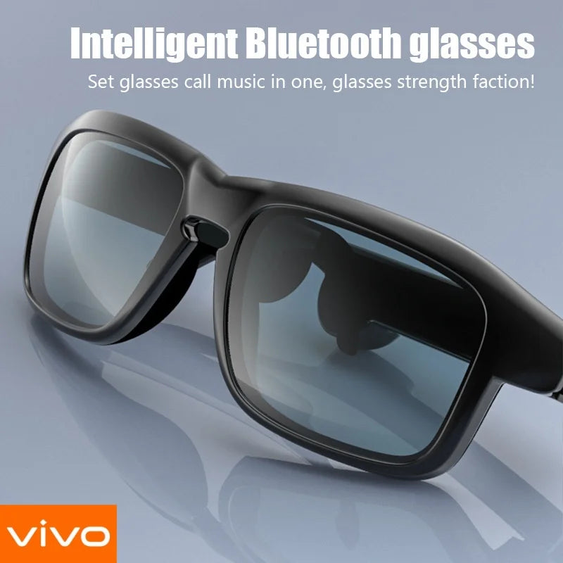 VIVO Smart Glasses Bluetooth Intelligent Glasses Call TWS Music Headphone Audio Multifunction Waterproof Original Sunglasses New