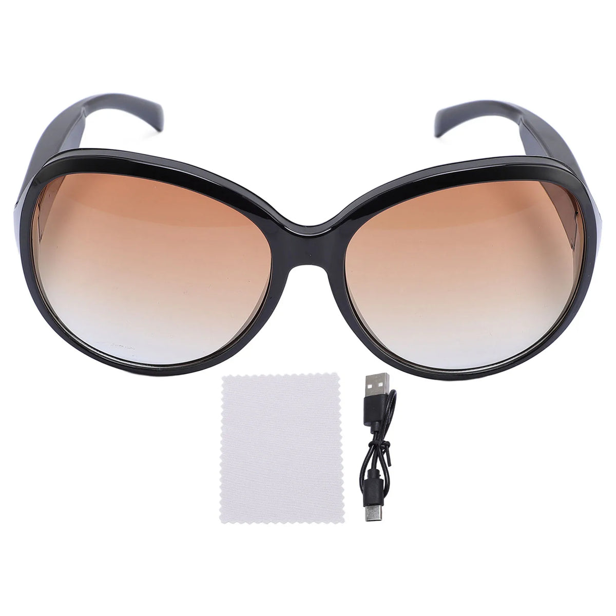 AI Smart Bluetooth Sunglasses Wireless Headphone Sunglasses Built in Mic Dual Speaker UV400 for Men Women Headphone Sunglasses