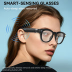 EIGIIS AI Smart Glasses Bluetooth Call With AI Voice Translate Intelligent shooting function Noise Reduction Waterproof Glasses