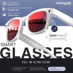 New 8 Million Pixels Camera Smart Glasses Recording Videos AI Photo Recognition Answer Translation Waterproof Blue light Glasses