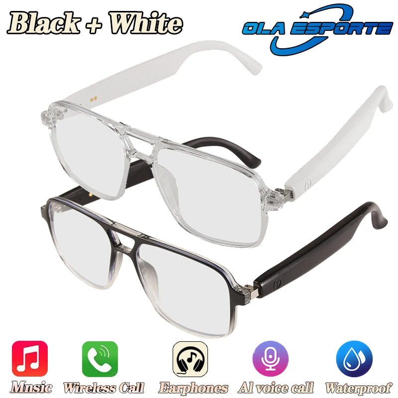 Newest Audio Smart Glasses Wireless Bluetooth Glasses For Anti-blue Light Voice Assistant Music Navigation Sunglasses Women Men