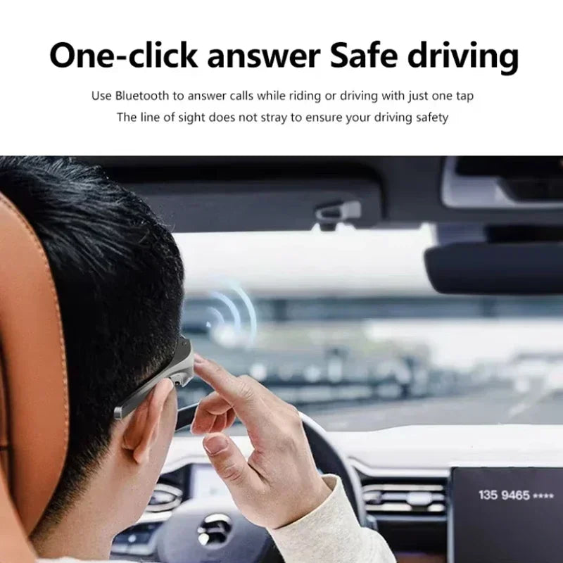 Smart Bluetooth 5.3 Glasses For Listening To Music/Phone Calls/Cycling/Sports Headphone UV Protection Sunglasses for Men Women