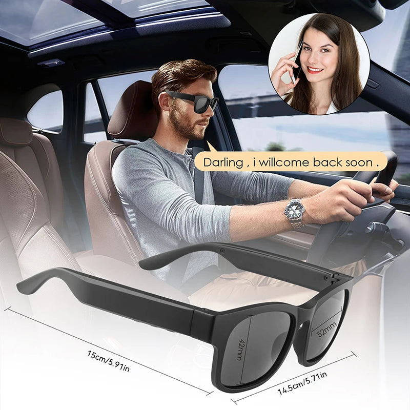 New Intelligent Al Glasses Audio Dialogue Call Real-time Translation Listening Glasses Multi Functional Sunglasses 2026