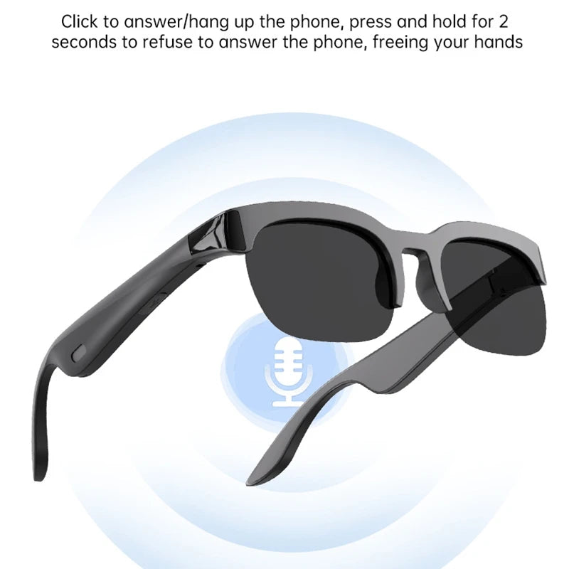 XG89 AI Smart Translator Sunglasses Bluetooth 110+ Languages UV400 Real-time Translation Hands-free Calls  Travel New