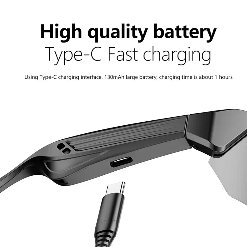 VIVO Cycling Bluetooth Smart Glasses Technology Audio Call Remote Headset Sunglasses Sports Driving Music Headphones Glasses