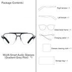 XIAOMI MIJIA Smart Audio Glasses Joyful Edition，Bluetooth 5.2 Headset，Detachable，Long Standby，2h Flash Charge，Anti-leakage Sound