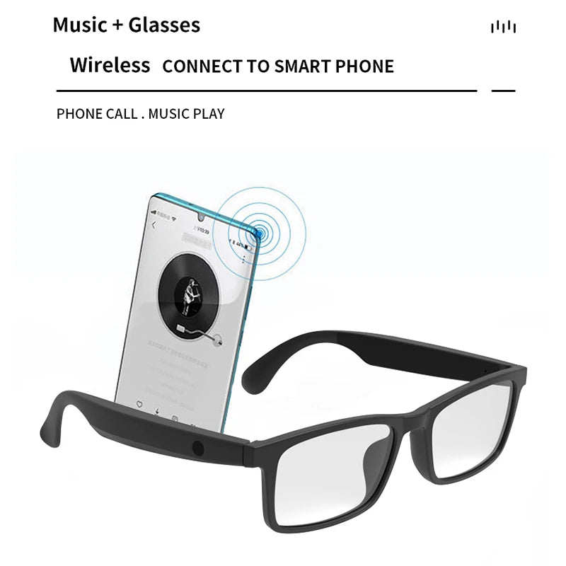 New smart glasses wireless bluetooth hands-free call music headset with speaker fashion glasses wireless stereo sound