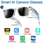 Xiaomi AI Smart Glasses 8K HD Photochromic Multifunction Bluetooth Calling Voice Assistant Music Player Translate Camera Glasses