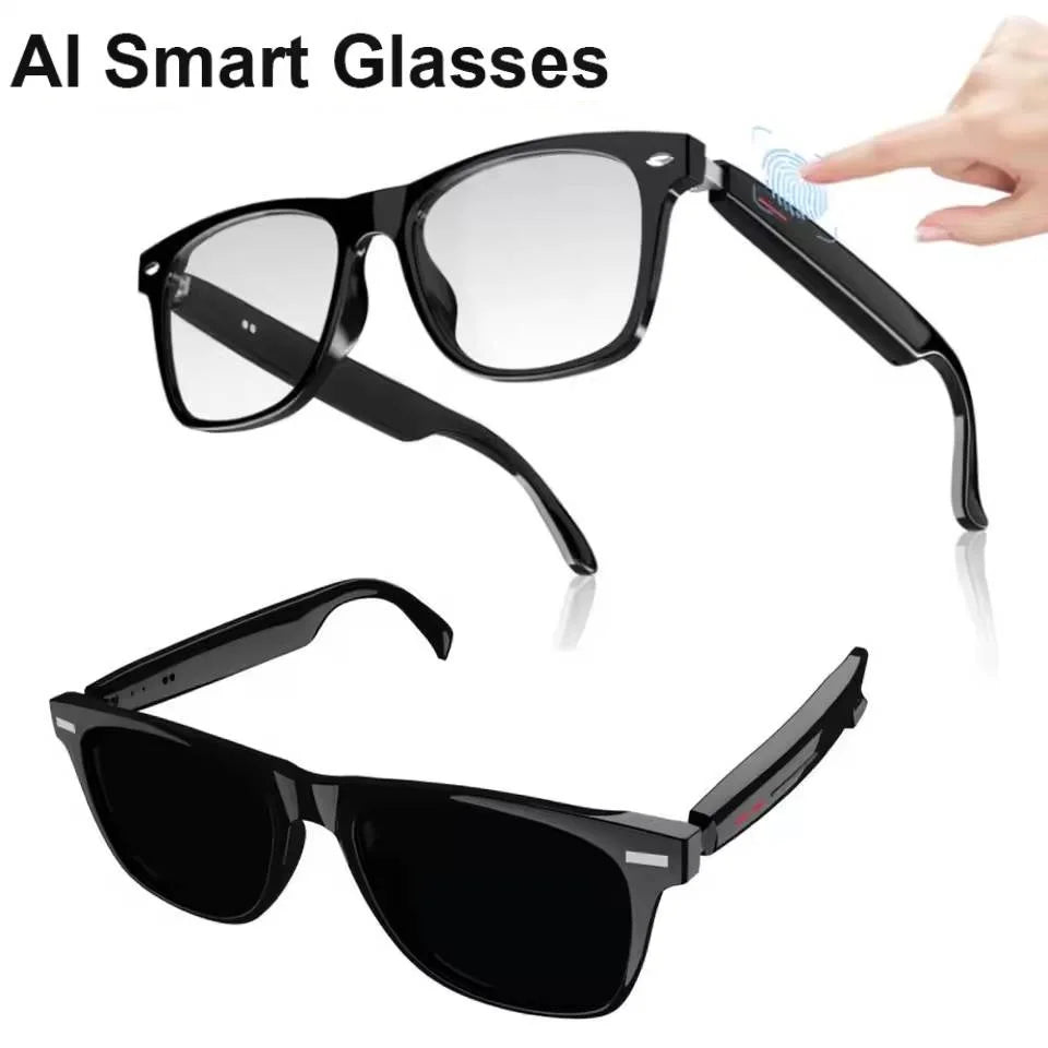 2025 New AI Translation Smart Glasses Bluetooth Call Music Headphones UV Protective Lens Outdoor Sports Sunglasses for Women Men