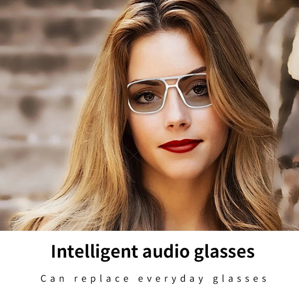 2025 NEW Smart Glasses Ai Voice Assistant Touch Music Control Anti-UV Color-Change Lenses Bluetooth Call Headphone for Men Women