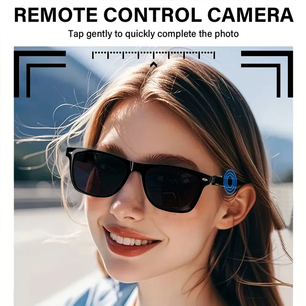 SENBONO New Smart Wireless Bluetooth Glasses Listen to Music Answer the Phone Men and Women Fashion Anti-blue Light Glasse