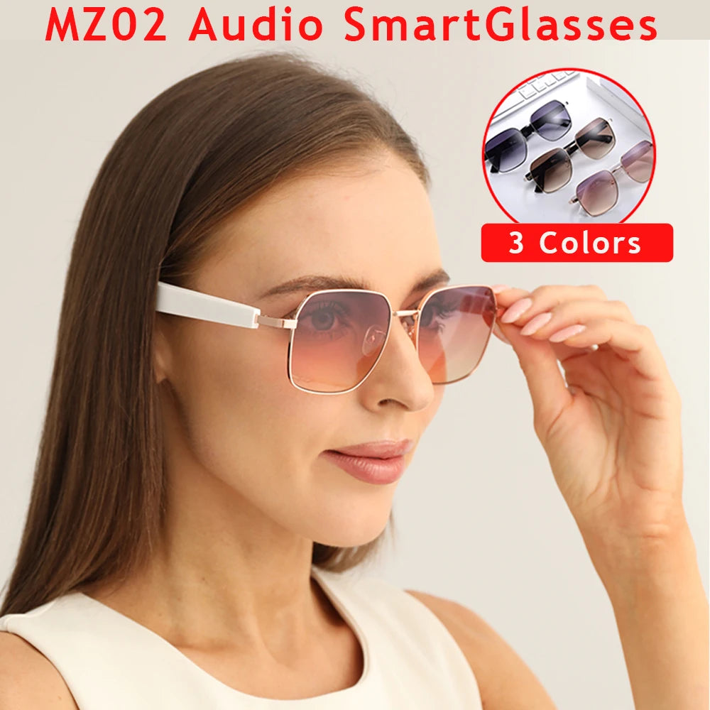 MZ02 Smart Glasses with Speaker Bluetooth Wireless Audio Touch Hands-Free Calling Stereo Music Headphones Smart Sunglasses