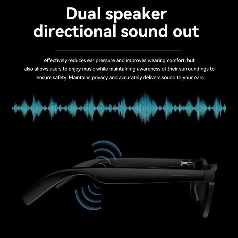 VIVO Bluetooth Audio Glasses Men Color-Changing Multifunctional Smart Glasses Voice Assistant Music Player Call HD Sunglasses