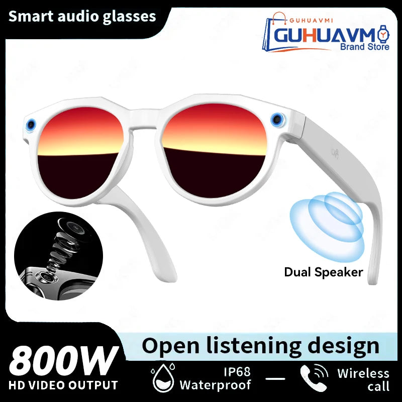 2026 New 8K HD AI Smart Glasses Men Chat GPT 800MP Camera Bluetooth Call AI Translation Voice Assistant Control Sunglasses Women
