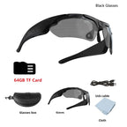 Wearable HD 1080P Camera Outdoor Cycling Glasses Polarized Lens Smart Camcorder Security Protection Video Record Smart Camera
