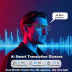 AI Translation Smart Glasses with photochromic lenses, support 160+ languages real-time translation