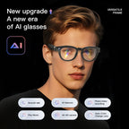 EIGIIS AI Smart Glasses Bluetooth Call With AI Voice Translate Intelligent shooting function Noise Reduction Waterproof Glasses