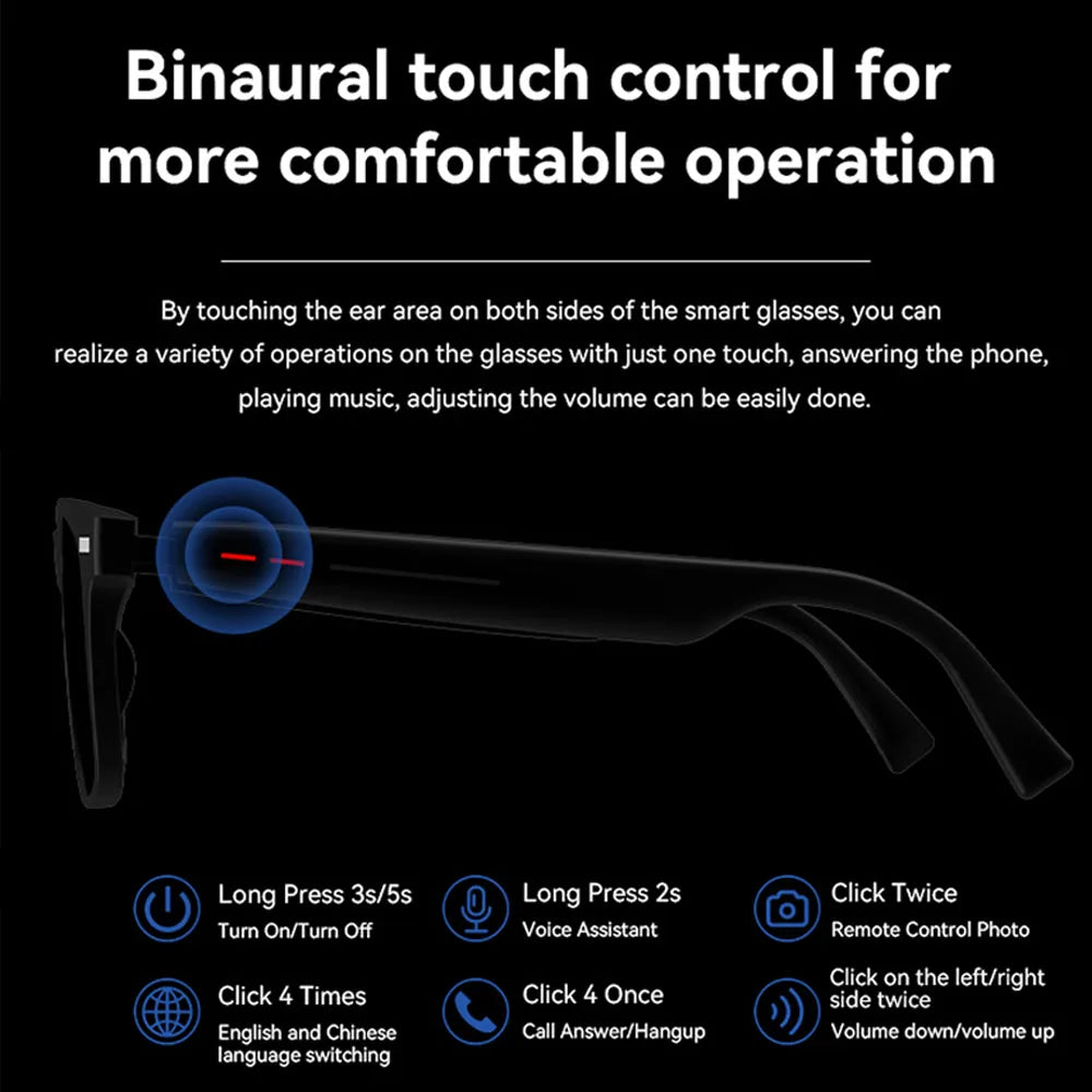 Gafas inteligentes Ray-Ban Meta 2025 con Bluetooth y altavoz dual para viajes diarios, deportivas, impermeables, Phonic Smart Glasses