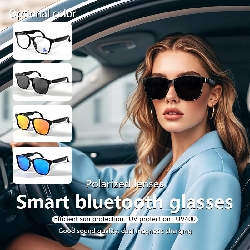 Smart Glasses Bluetooth Make Receive Call Music Camera Noise Reduction UV 400 Anti Blue Light Glasses TWS Men Women Gifts