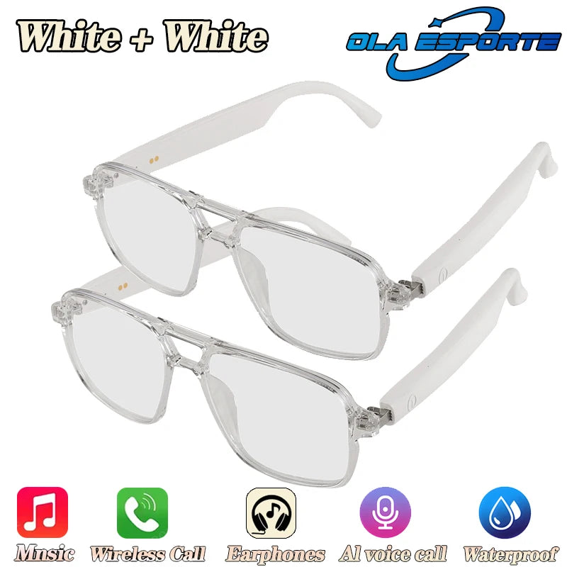Newest Audio Smart Glasses Wireless Bluetooth Glasses For Anti-blue Light Voice Assistant Music Navigation Sunglasses Women Men
