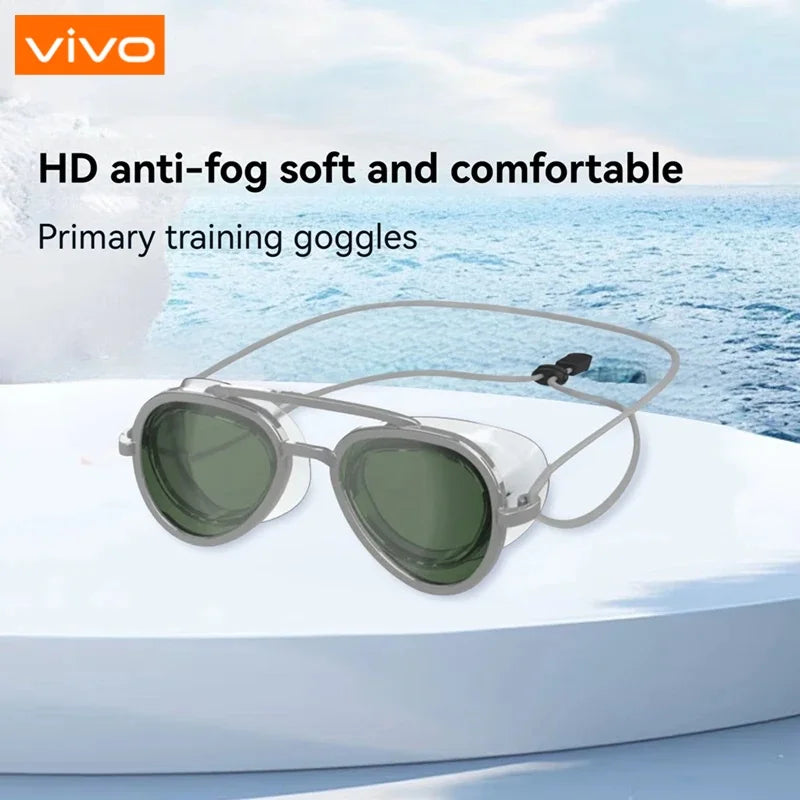 VIVO Smart Adjustable Swim Eyewear Anti-Fog HD Swimming Goggles Sunshine goggles Full View Leak Proof  Glasses For Men Women