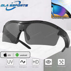 Smart Cycling Glasses Men Bluetooth UV400 Polarized Sunglasses Man AI Voice Intelligent Headphones Call Music Play Camera Remote