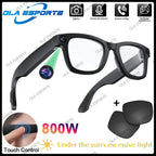 4K AI Smart Glasses Multifunction Camera Bluetooth Call Voice Assistant Music Player Translate Glasses UV Polarized Sunglasses