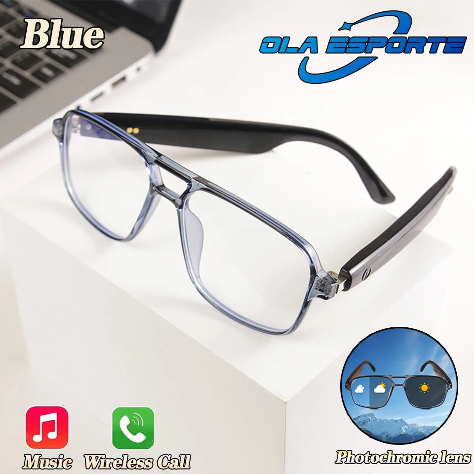 Newest Audio Smart Glasses Wireless Bluetooth Glasses For Anti-blue Light Voice Assistant Music Navigation Sunglasses Women Men