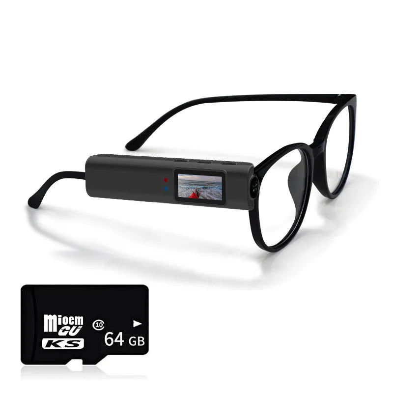 2026 4K Mini FPV Eyeglasses Video Shooting HD Camera WiFi Intelligent Headset Glasses Outdoor Sports Video&Sound Recording Hot