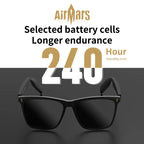 Lunettes intelligentes AirMars avec écouteurs Bluetooth sans fil, lunettes de soleil pour sports de plein air, appels mains libres et musique