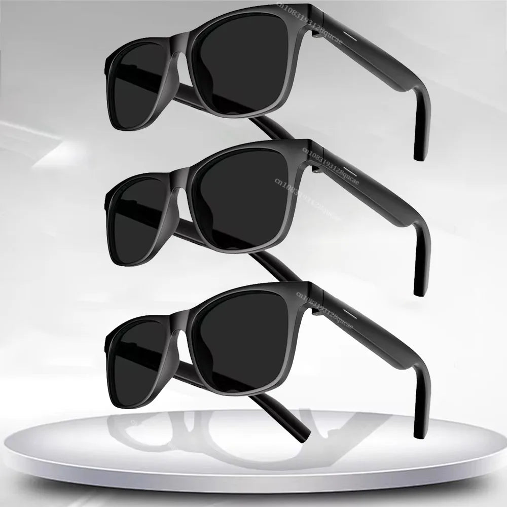 New Men's Smart Glasses Women's Bluetooth Glasses Voice Call Control Music UV Polarized Sunglasses Headphone Glasses Man 2025
