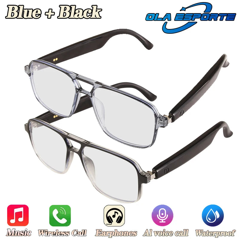 Newest Audio Smart Glasses Wireless Bluetooth Glasses For Anti-blue Light Voice Assistant Music Navigation Sunglasses Women Men