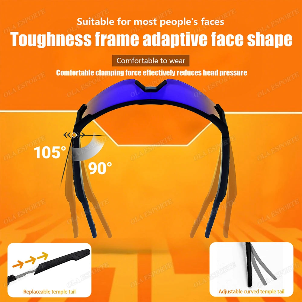 Newest audio Outdoor Smart Glasses Wireless Bluetooth Call Music Cycling Sports Headphone UV Protection Sunglasses for Men Women