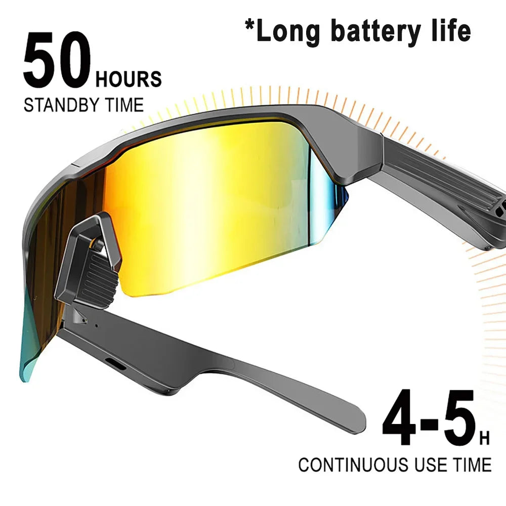 Multi-functional Smart Sunglasses bluetooth 5.3 Wireless Call Men Women Sports Glass for Cycling Running Mountain Climbing