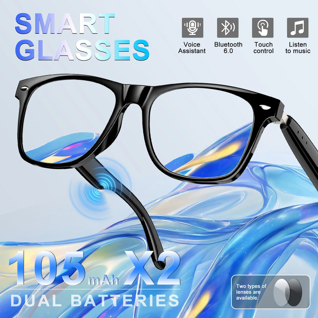 Nuevas gafas inteligentes Blackview D1 para deportes al aire libre, impermeables, anti-UV, Bluetooth, con micrófono y altavoz, para hombres y mujeres, regalos