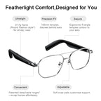 XIAOMI MIJIA Smart Audio Glasses Joyful Edition，Bluetooth 5.2 Headset，Detachable，Long Standby，2h Flash Charge，Anti-leakage Sound