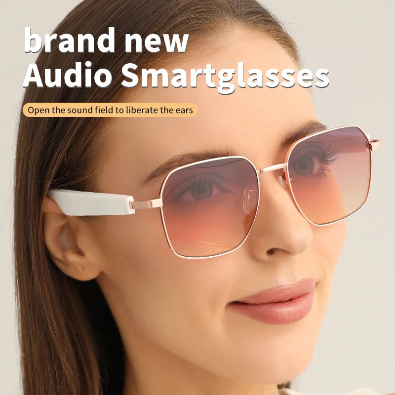 MZ02 Smart Glasses with Speaker Bluetooth Wireless Audio Touch Hands-Free Calling Stereo Music Headphones Smart Sunglasses