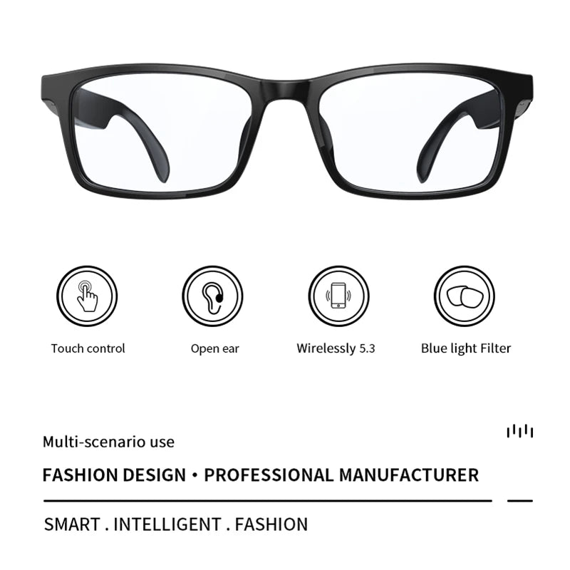 New smart glasses wireless bluetooth hands-free call music headset with speaker fashion glasses wireless stereo sound