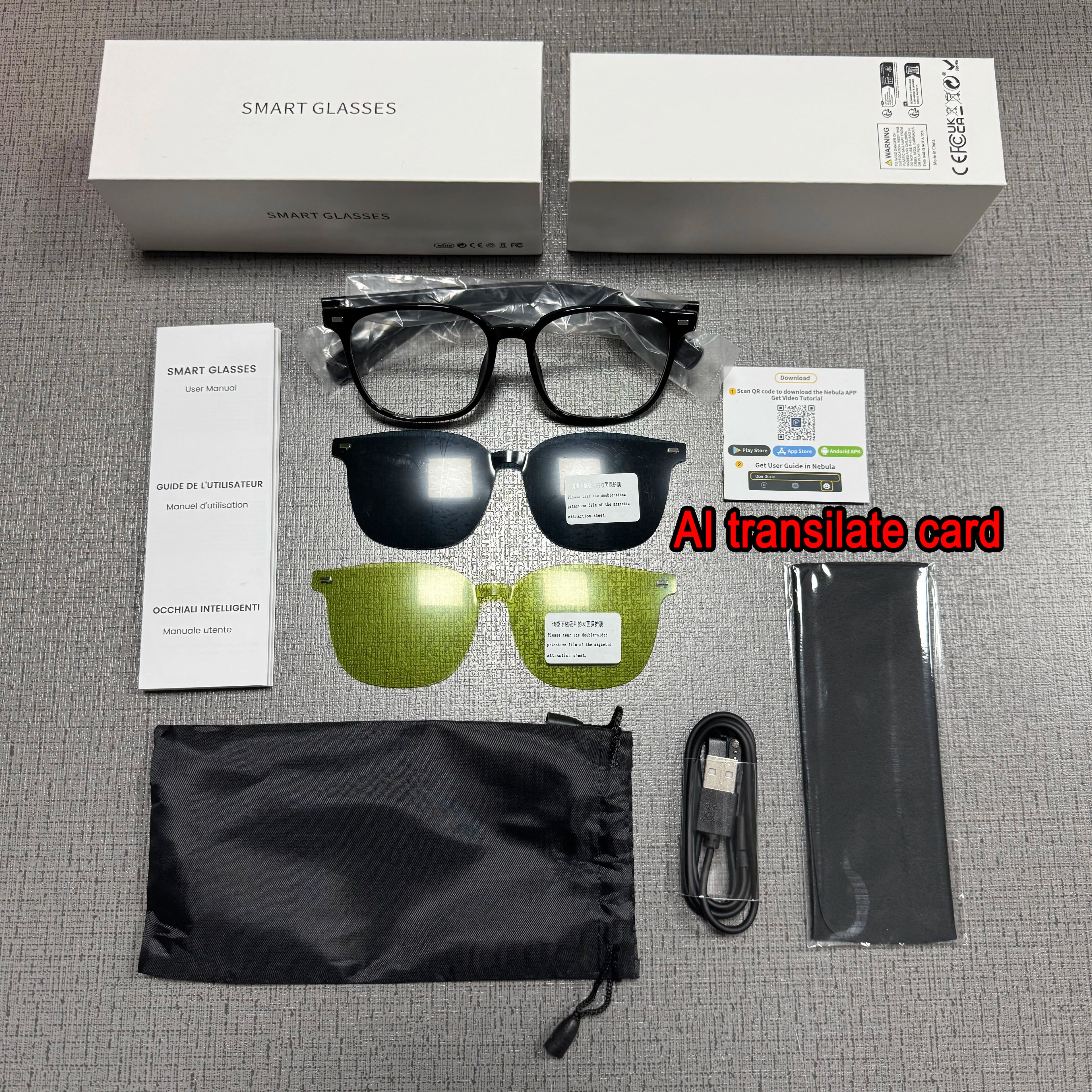 New G05 Series Smart Bluetooth Glasses Music Sports Hands-free Call anti-blue Light Smart Sun Glasses