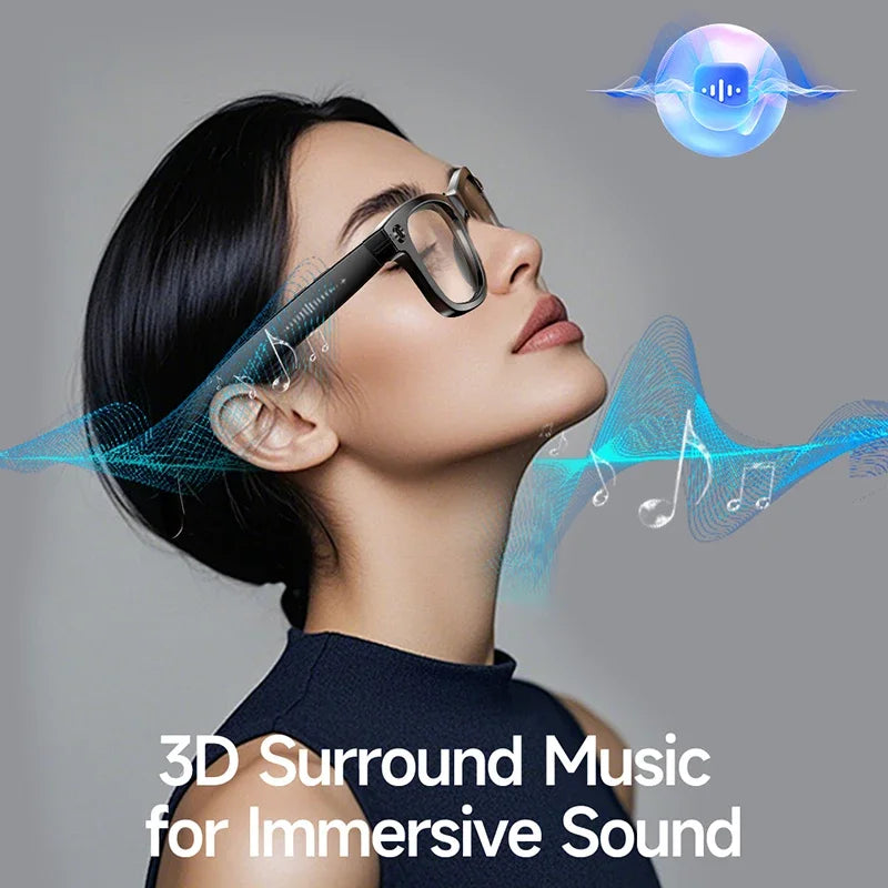 4K 800W pixel Smart AI Glasses Shooting Camera Photo Video Voice Assistant Call Translation Waterproof Bluetooth Glasses